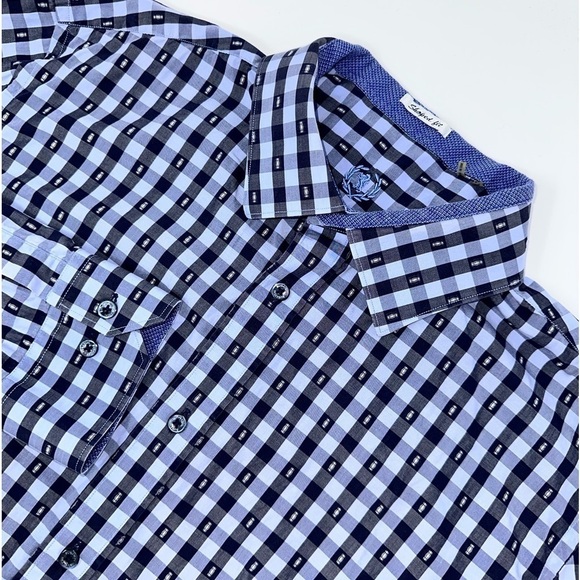 Bugatchi Shaped Fit Flip Cuff Button Shirt size XL - Picture 1 of 10